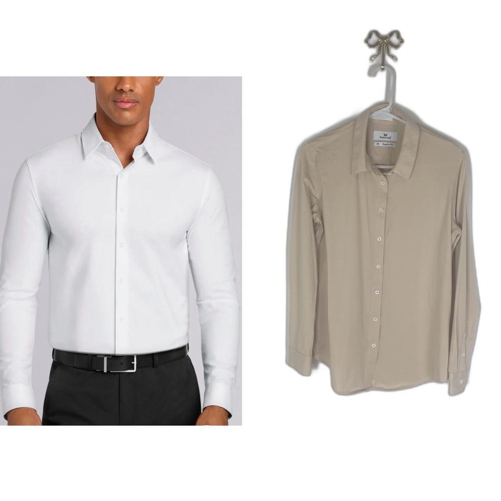 Buttercloth Icy Cotton‎ Regular Fit Button Down Shirt